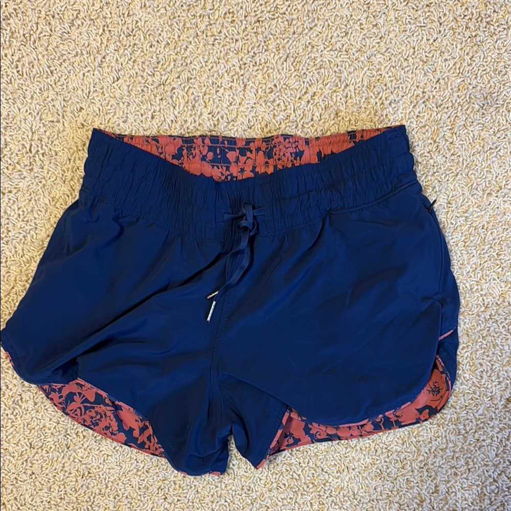 Women's Navy Blue Athletic Shorts